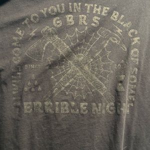 Black on Black GBRS Group “Terrible Night” shirt in Large